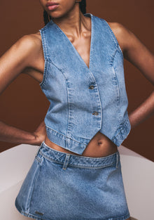 Womens | Kail Low Rise Mini Skirt | Flat Light