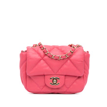 Chanel | Pre-Owned Mini Quilted Calfskin Bubbly Flap | Pink
