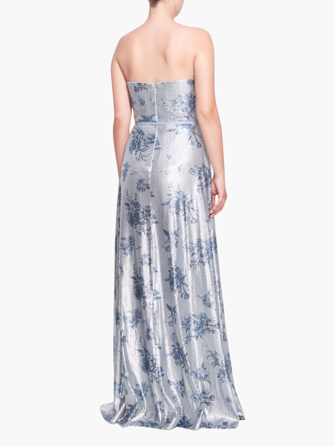 Avola Floral Gown | Dusty Blue