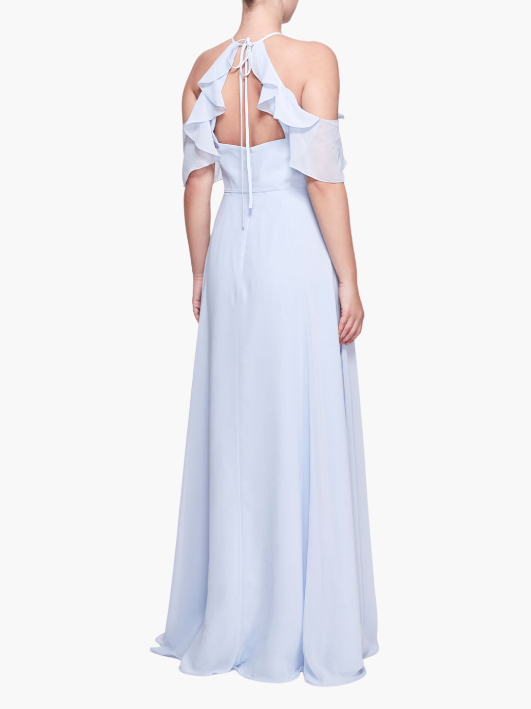 Ferrara Cold-Shoulder Gown | Ice Blue