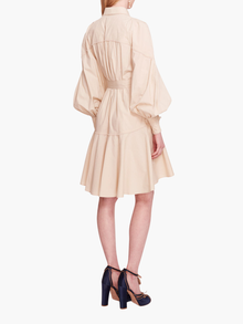 Poplin Mini Shirt Dress | Sand