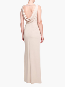 Turin Cowl Back Gown | Champagne