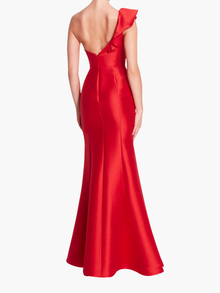 Silk Mikado Gown | Red