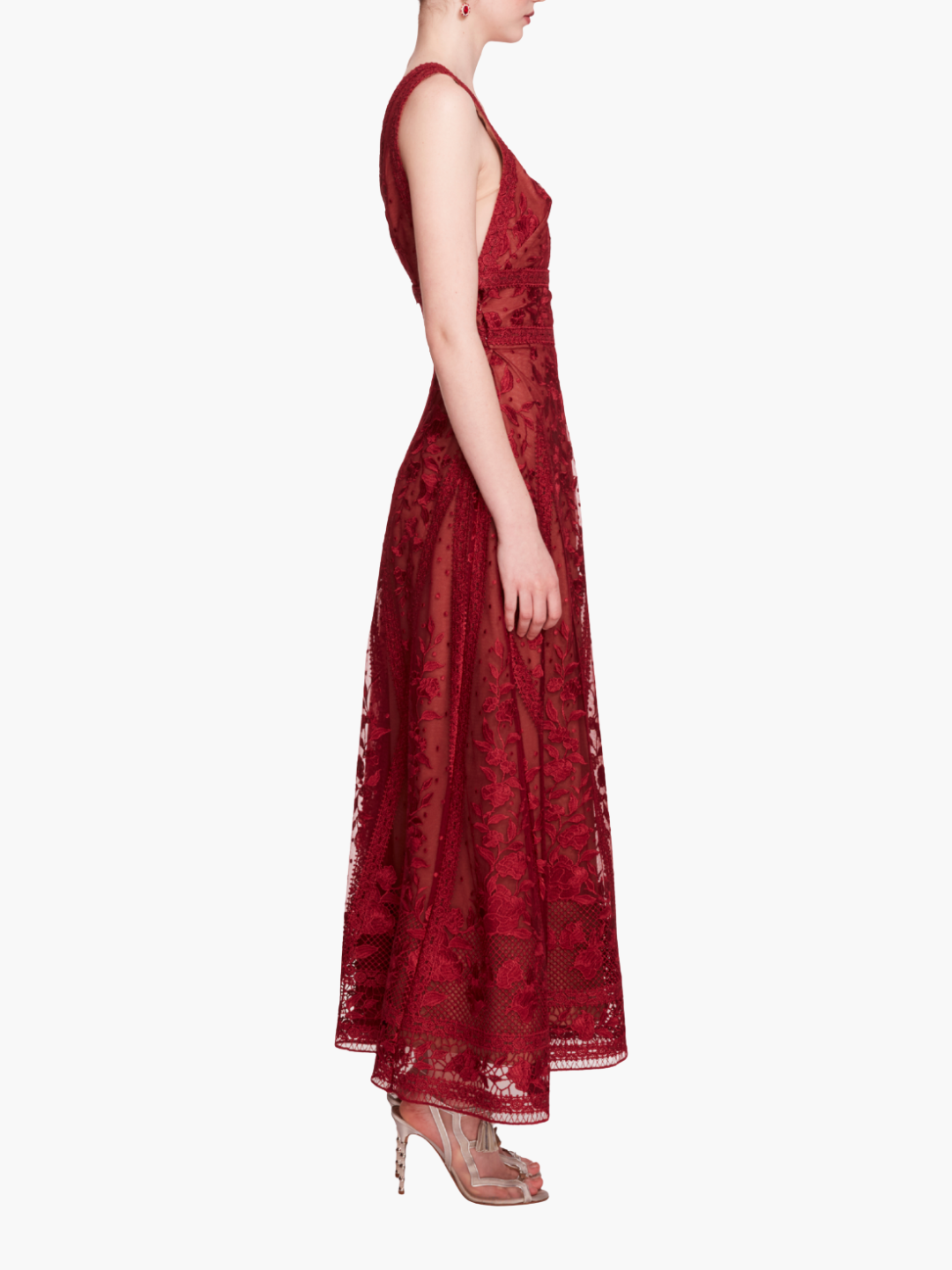 Spear Garden Midi Dress | Scarlet