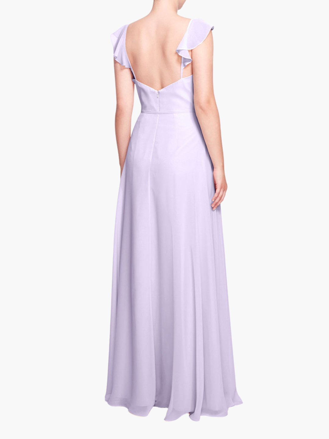 Naples Ruffle Strap Gown | Lilac