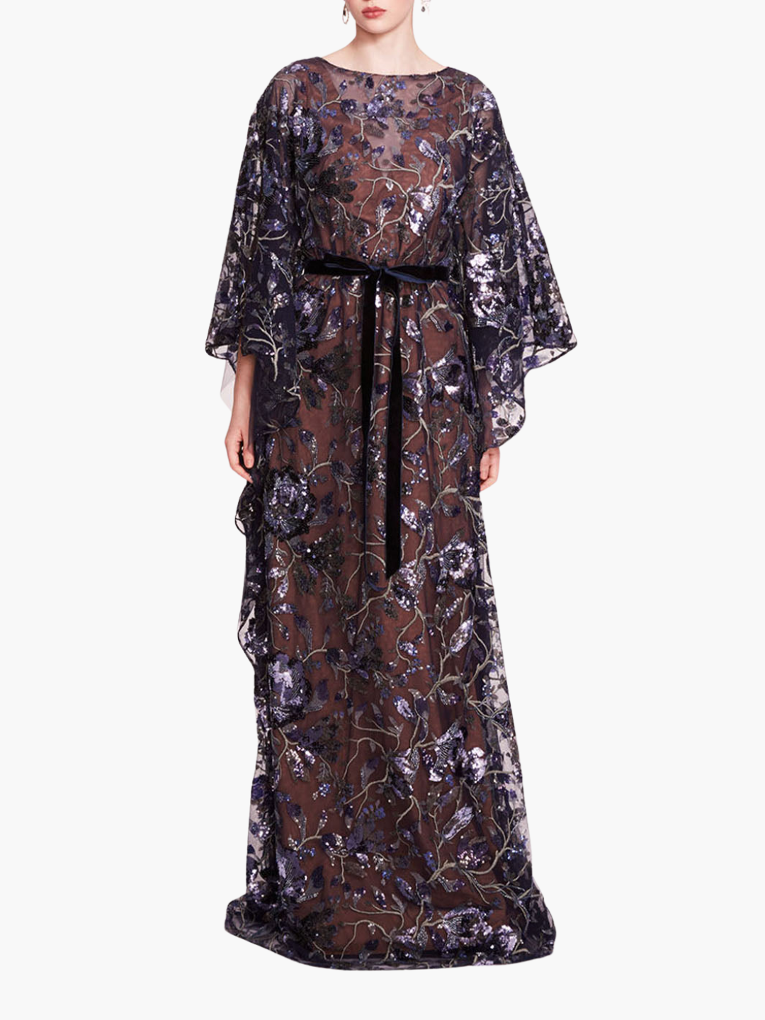 Climbing Vines Kaftan Gown | Crystal Ocean