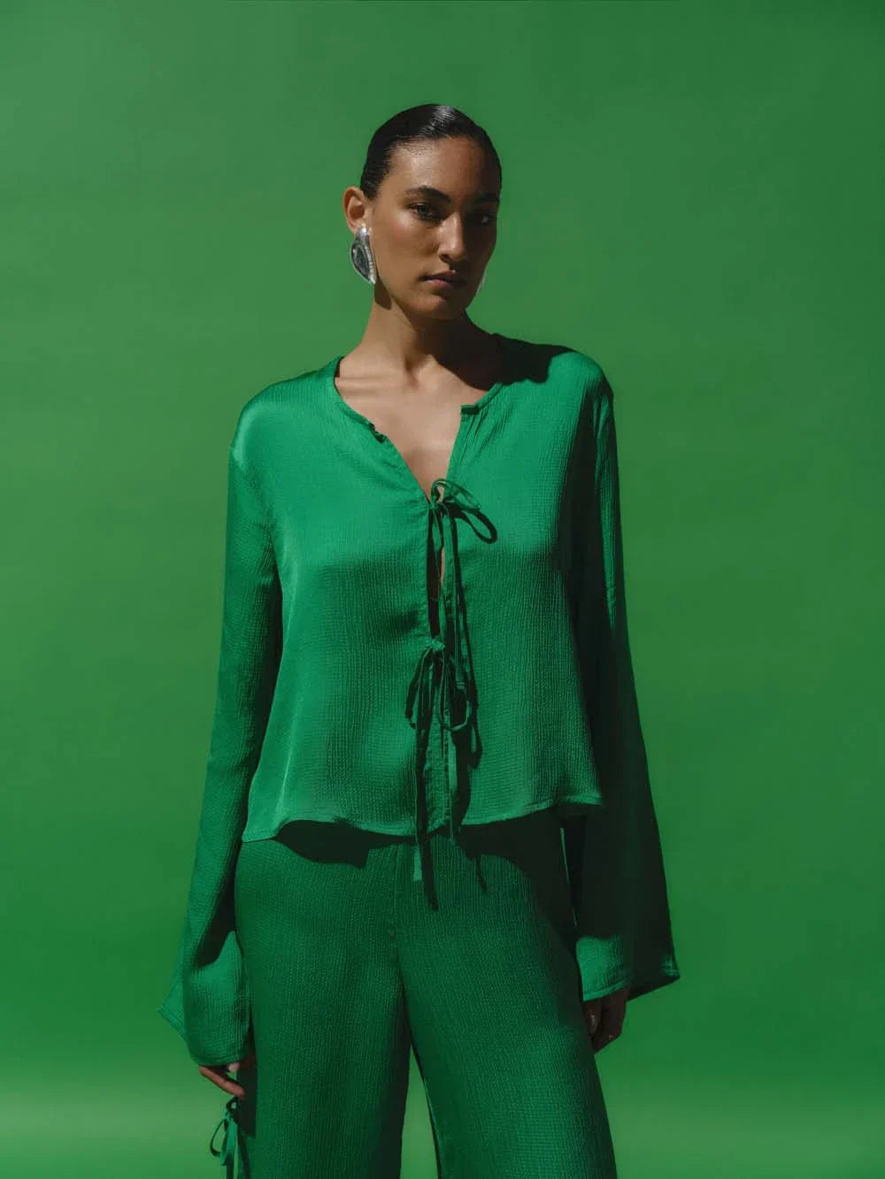 Parma Blouse | Emerald Green