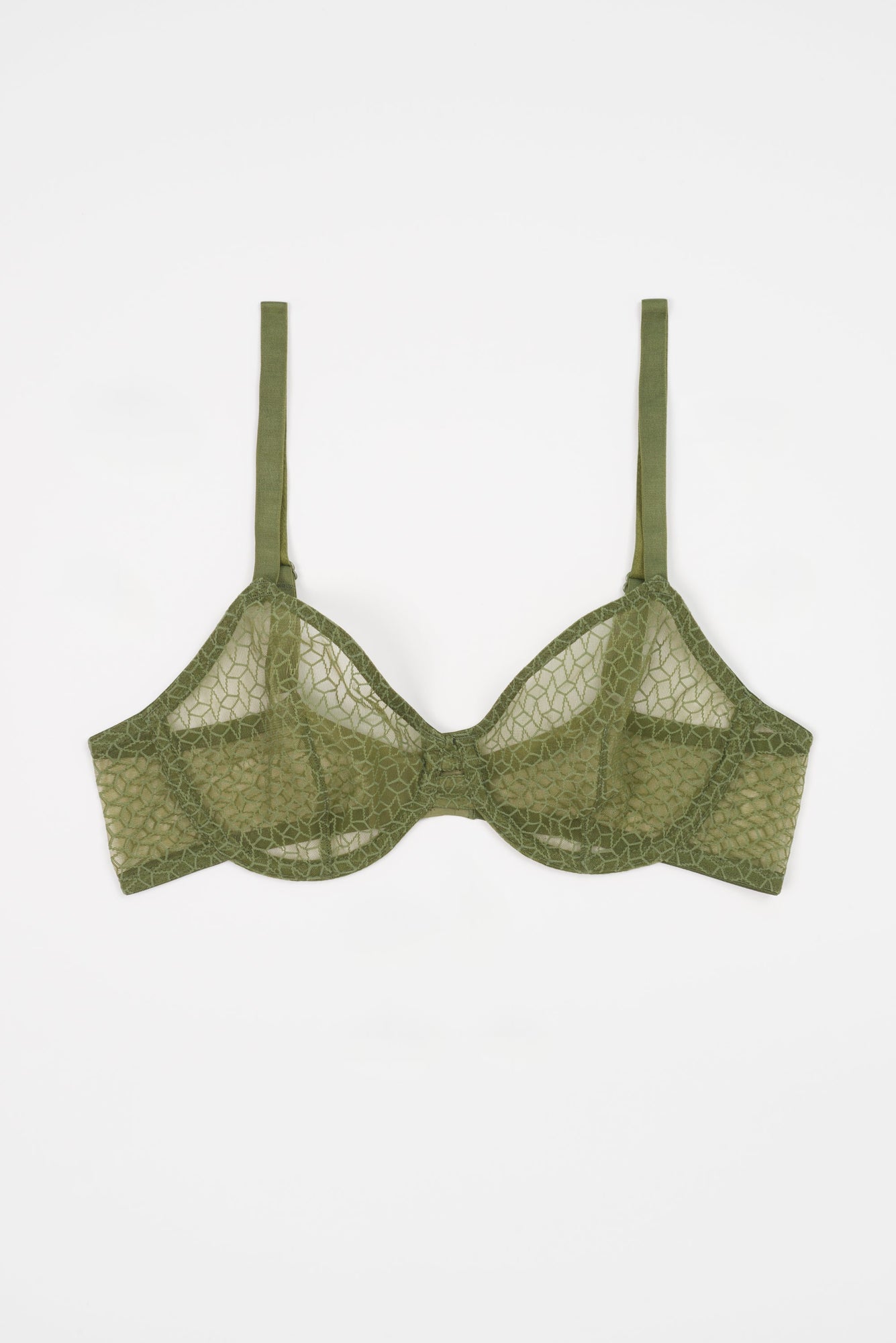Kaleidoscope Underwire Bra | Olive