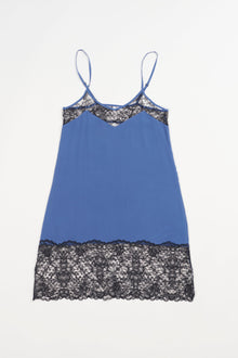 Jasmine Slip Dress | Lapis/Black