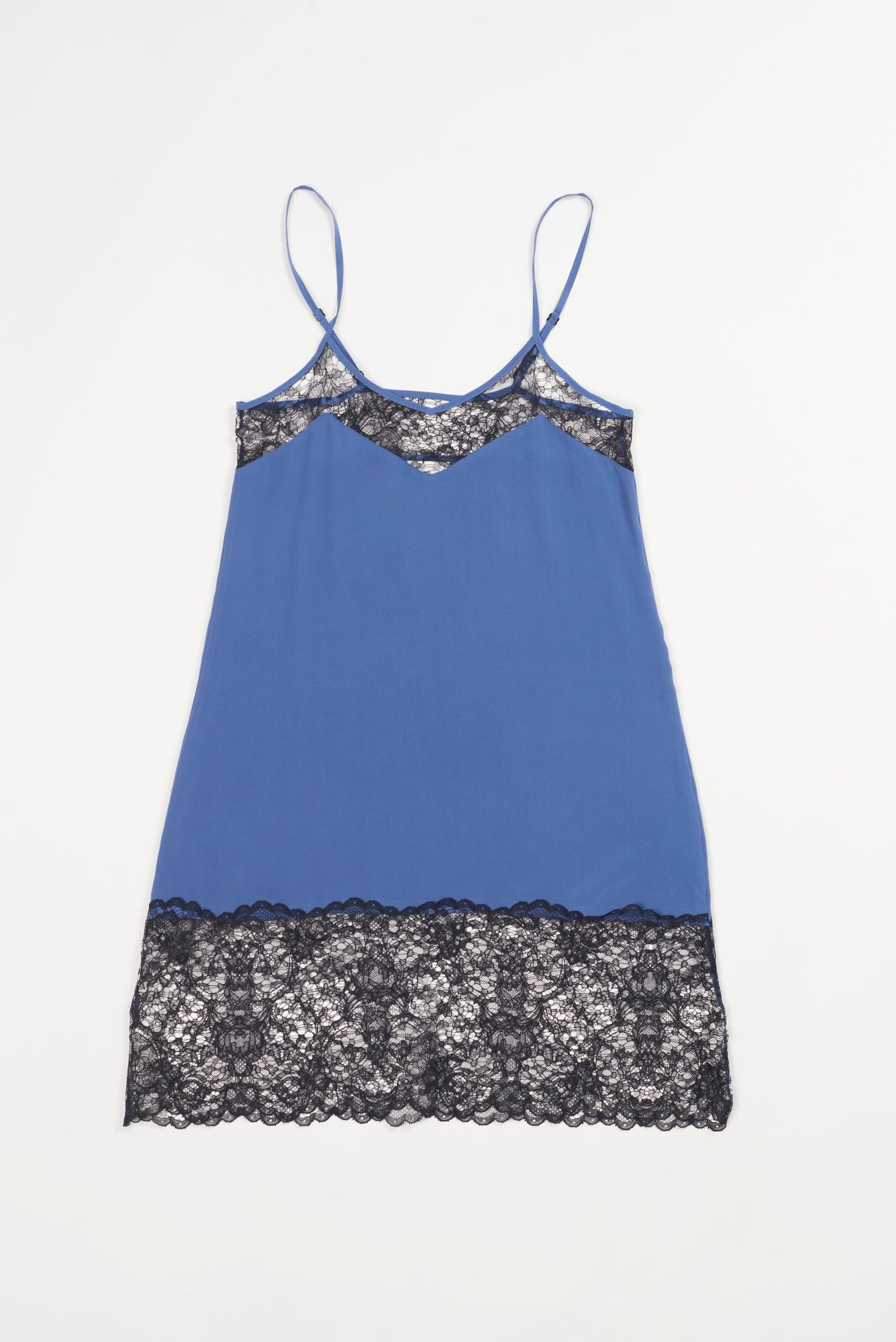 Jasmine Slip Dress | Lapis/Black