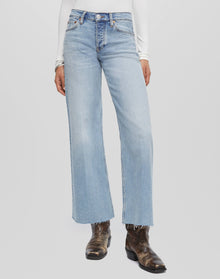 Womens | Comfort Stretch Mid Rise Wide Leg Crop | Undertow