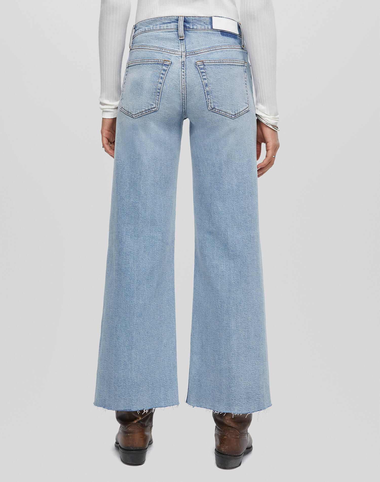 Womens | Comfort Stretch Mid Rise Wide Leg Crop | Undertow