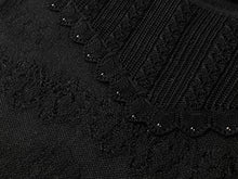 Acetate Sleeveless Round Neck Vest | Black