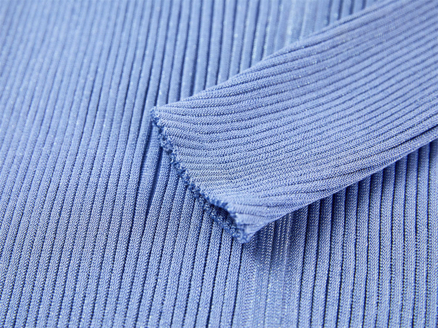 Silk-Acetate Knit Base Layer | Blue