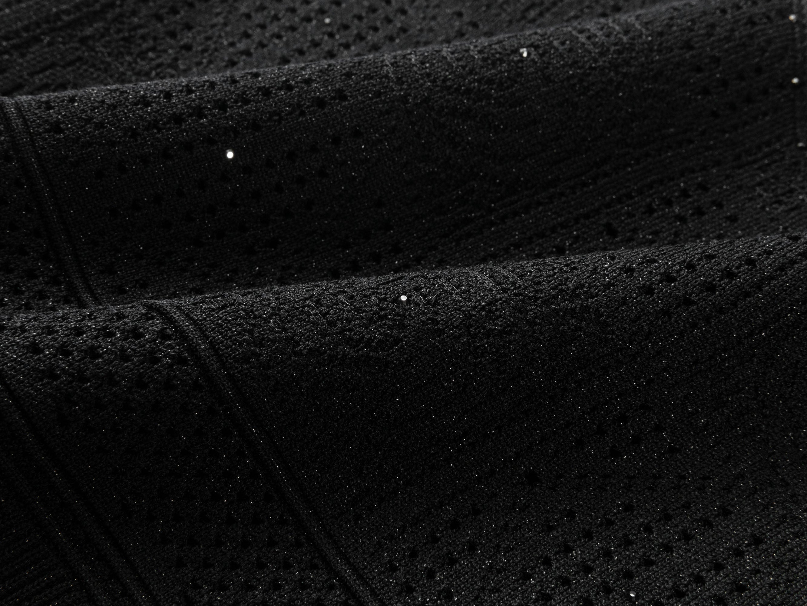 Mulberry Silk Openwork Vest Camisole | Black