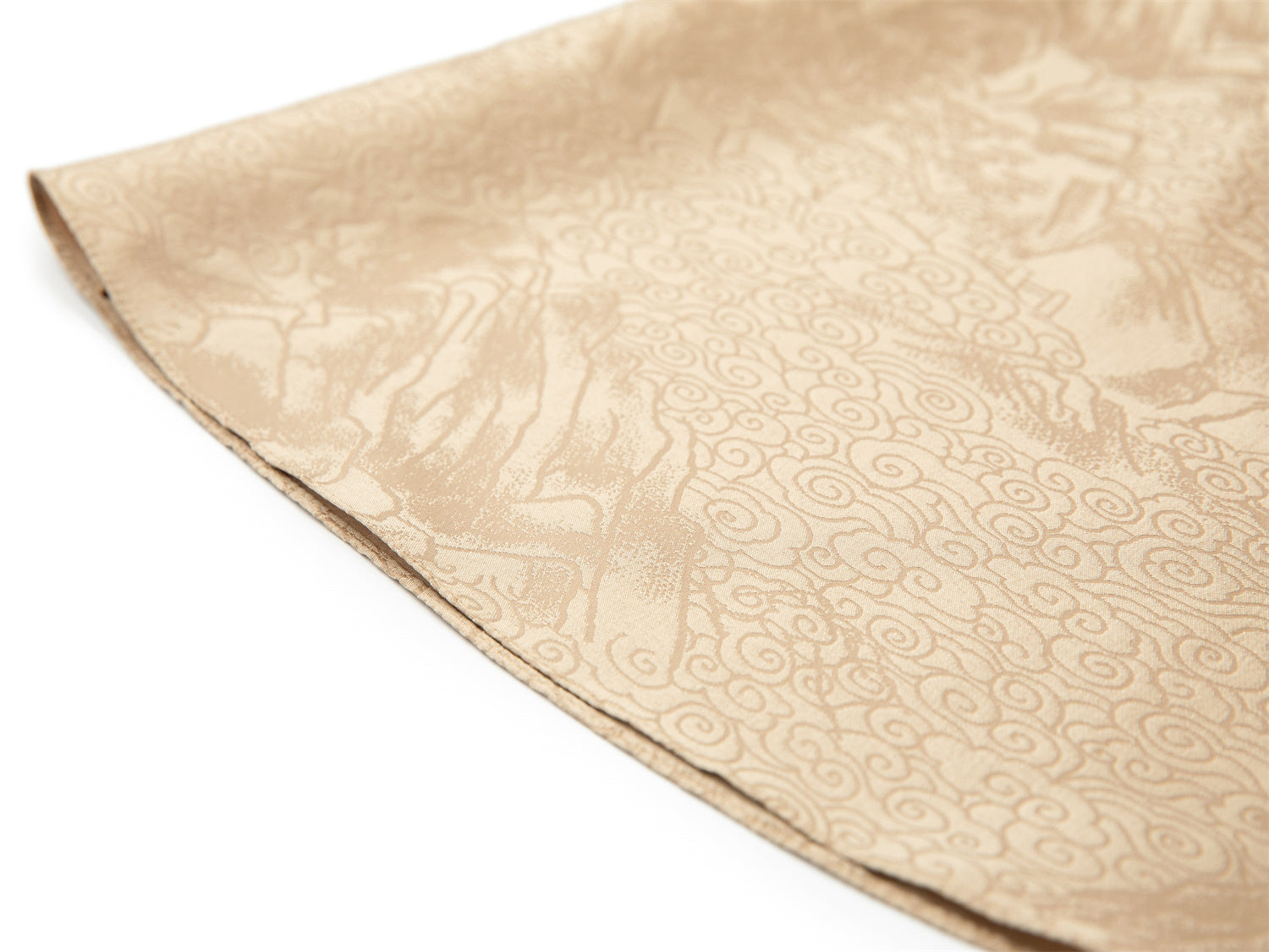 Chinese Style Dark Pattern Skirt | Khaki