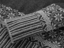 Ethnic Jacquard Cashmere Blended Knit Top | Grey