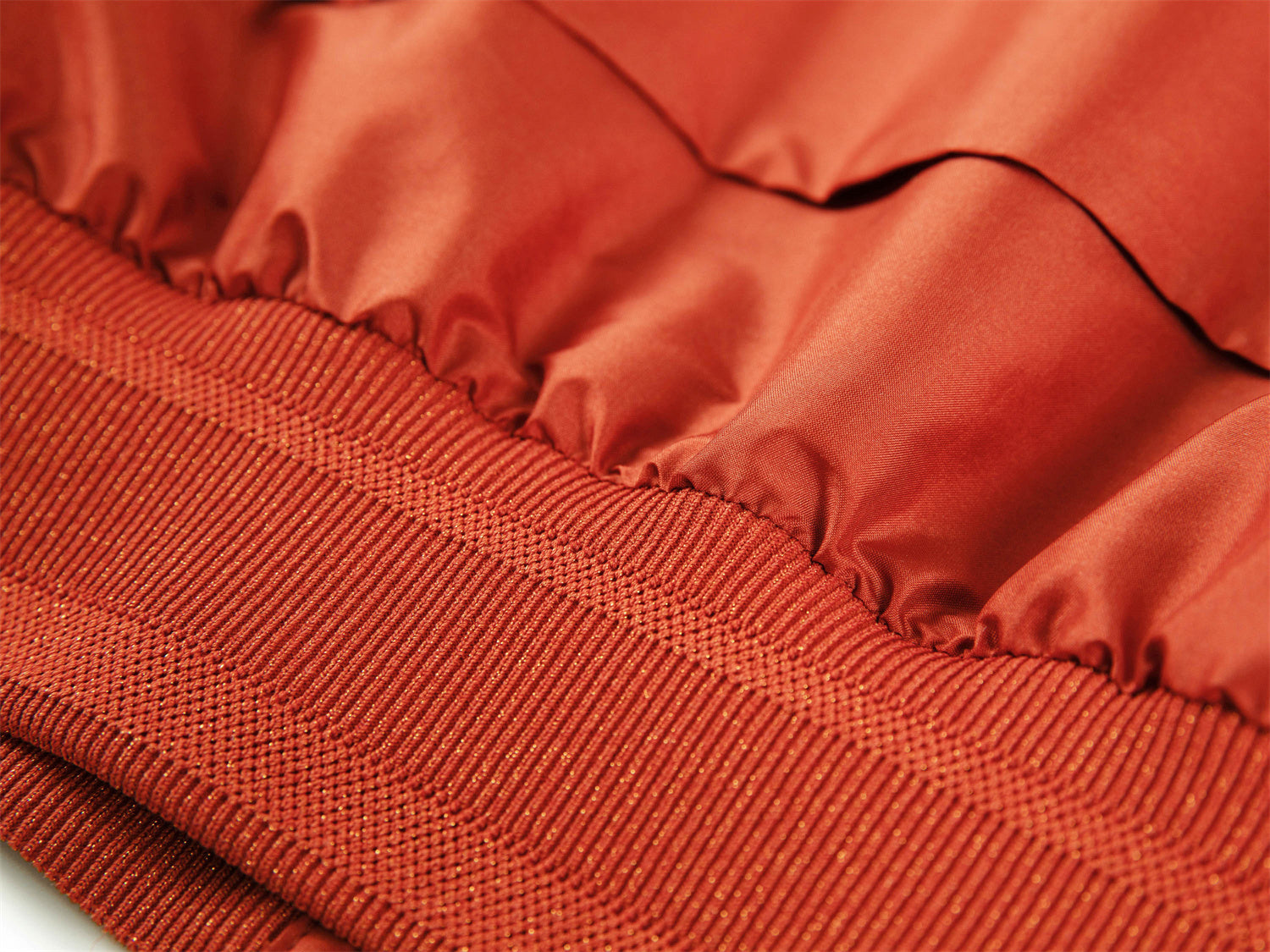 Short O-Shaped Jacket | Orange
