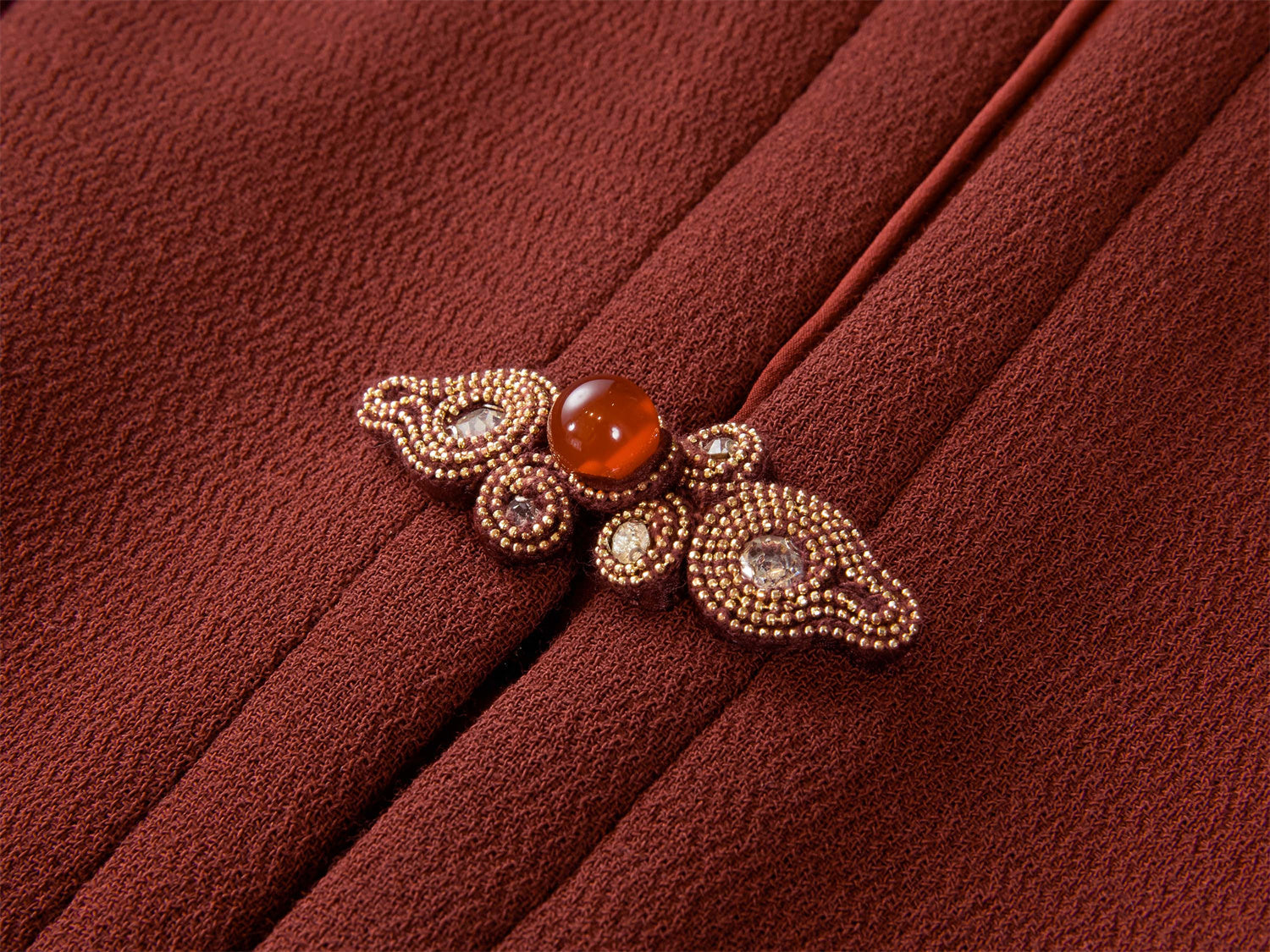 Wool Blazer | Wine Red