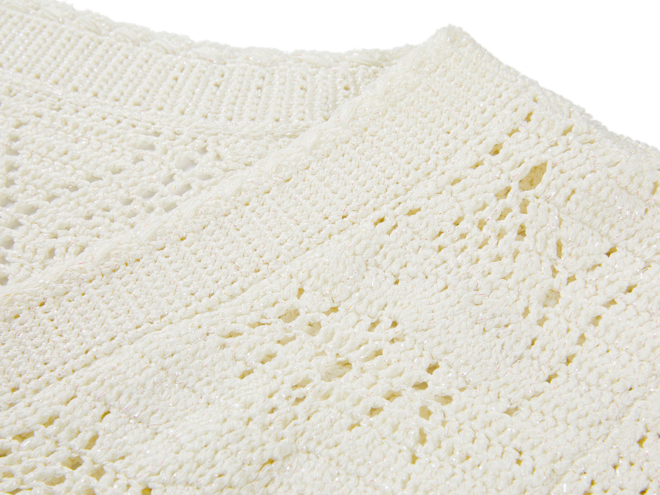 Textured Knit Top | White