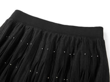 Embellished A-Line Pleated Midi Skirt | Ivory