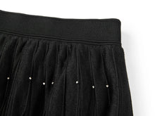 Embellished A-Line Pleated Midi Skirt | Ivory
