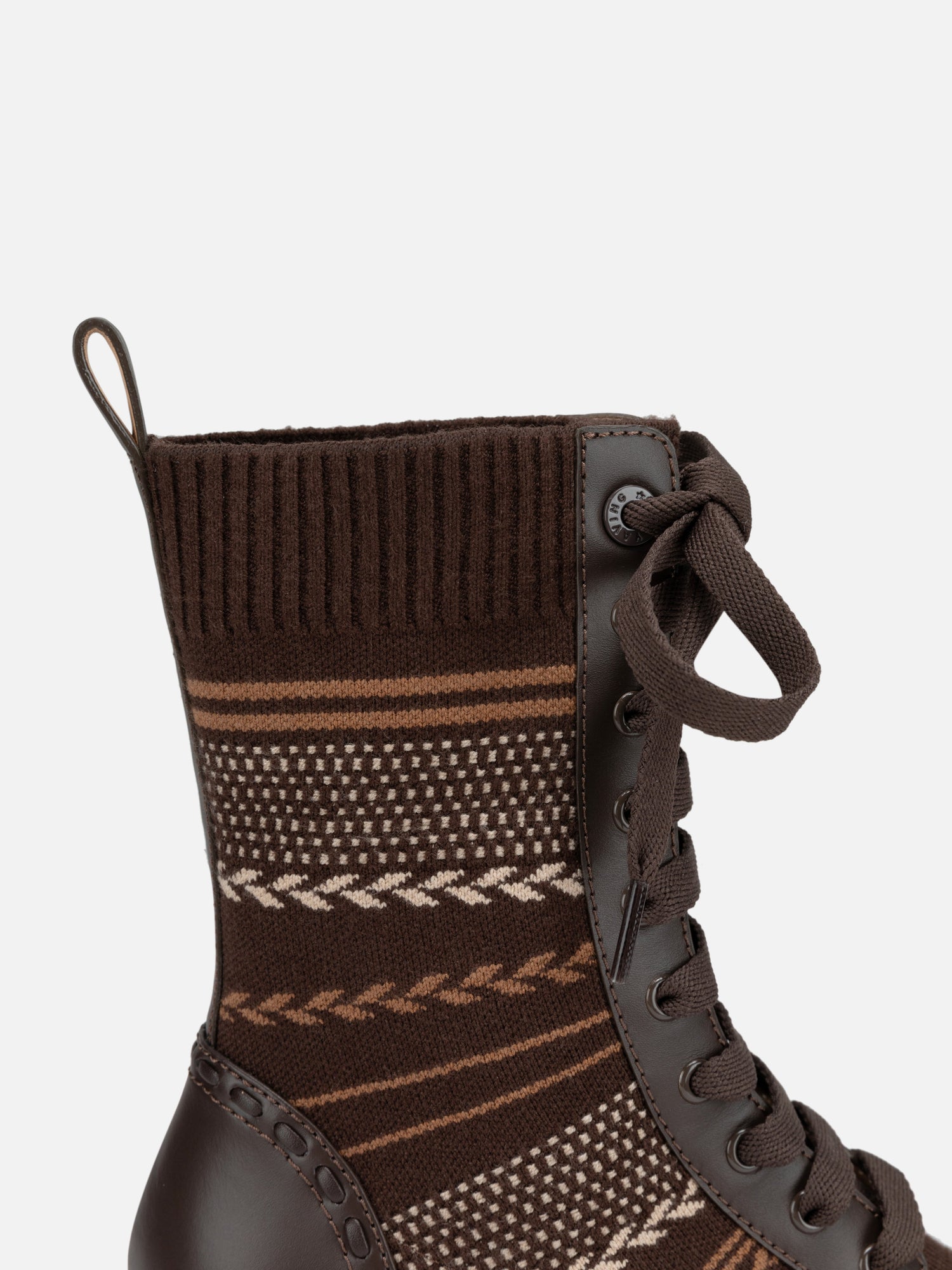 Jacquard Boot | Brown