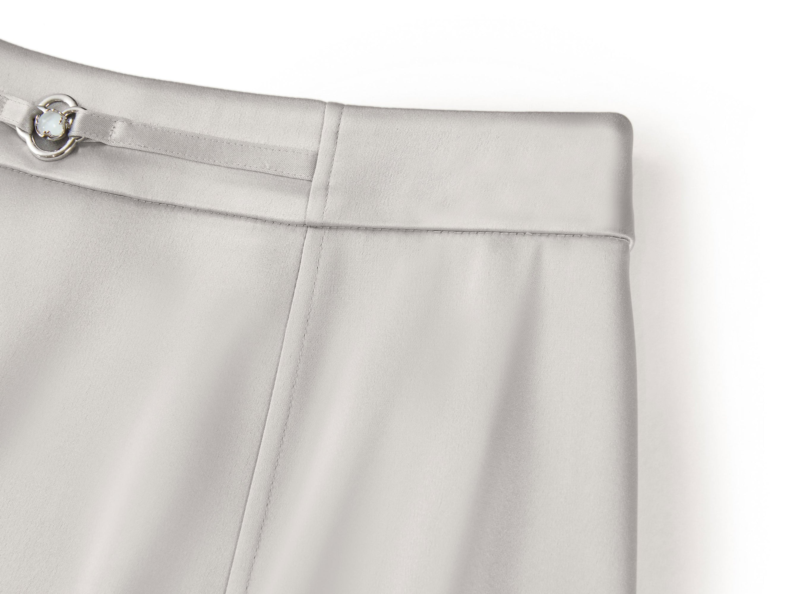 slim midi skirt | Grey