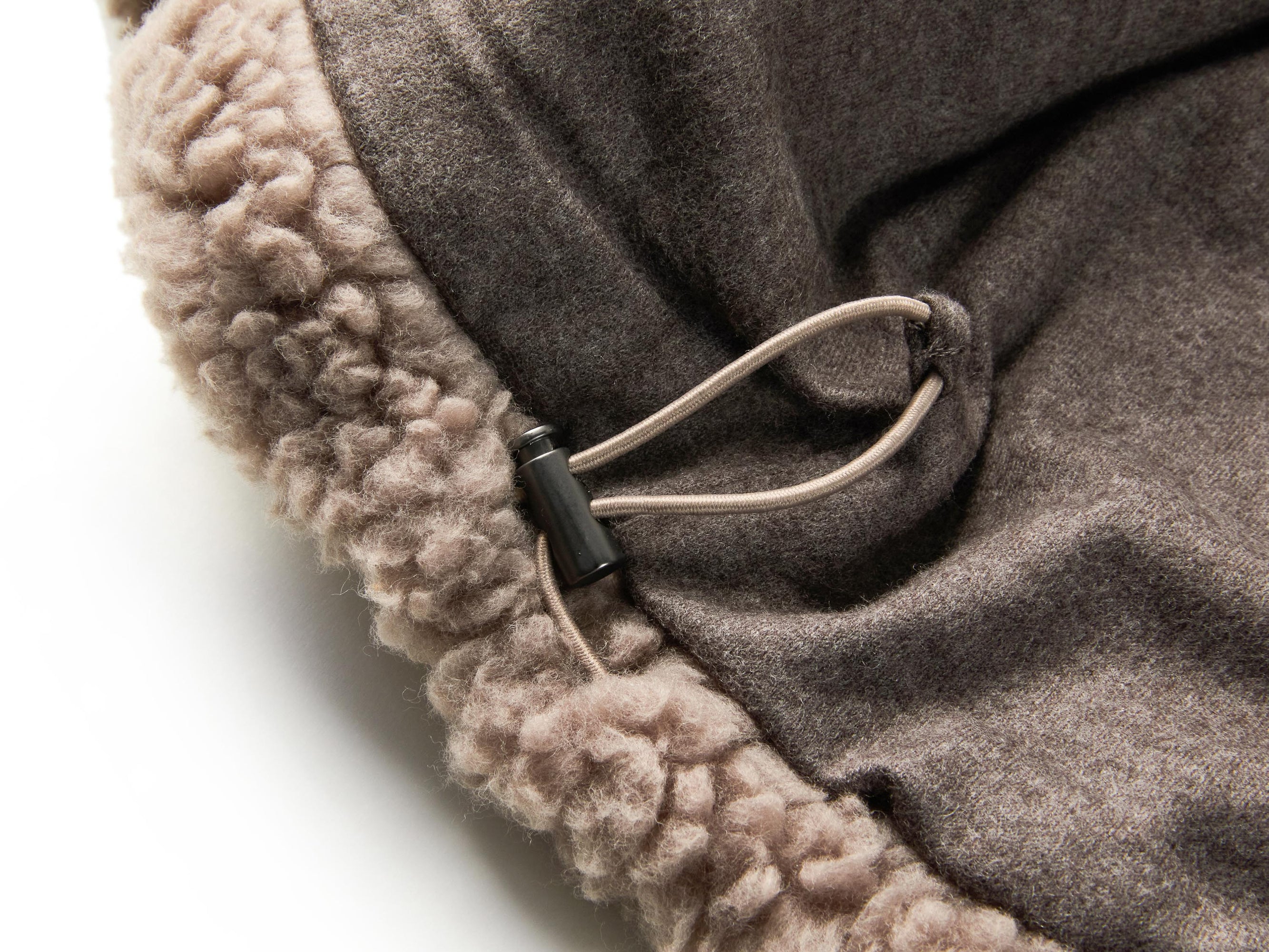 Wool Stand Collar Elegant Coat | Grey