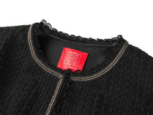 Acetic Acid Pleated Jacket | Black
