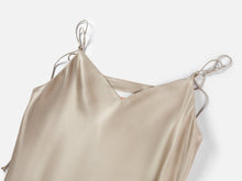 Acetic Acid Suspenders Dress | Camel