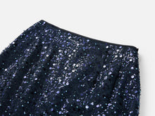 Sequin Skirt | Navy