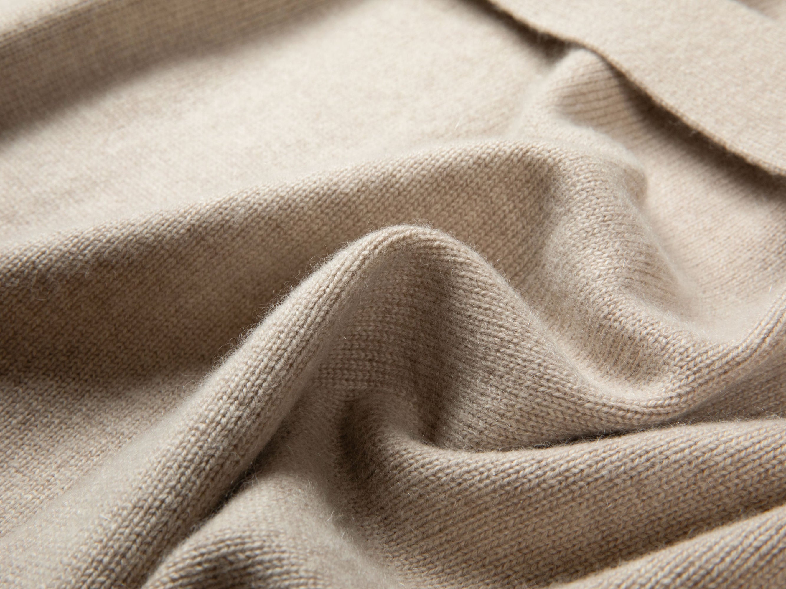 Wool Cashmere Jacquard Cardigan | Khaki
