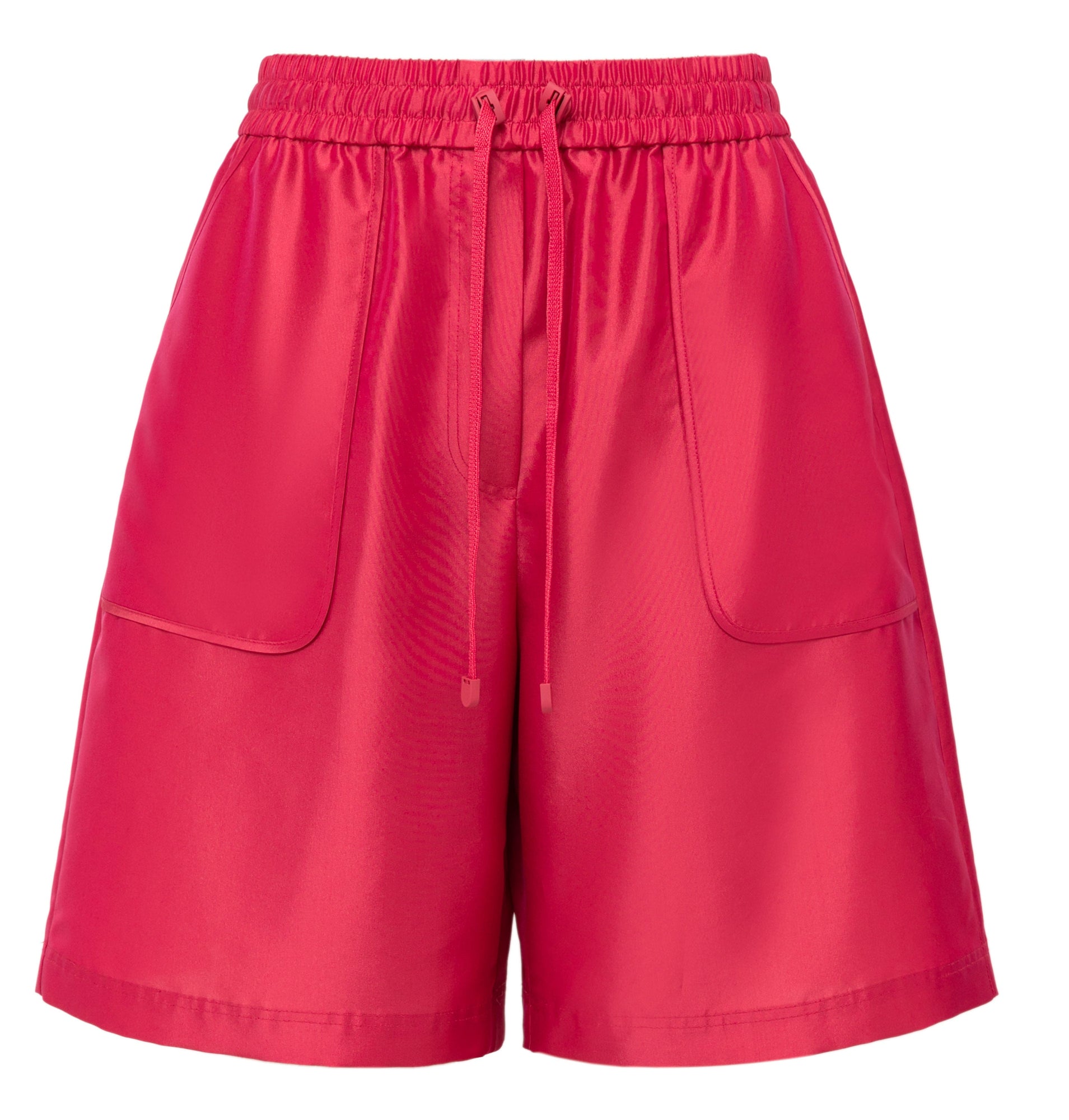 Drawstring Shorts | Rose Red