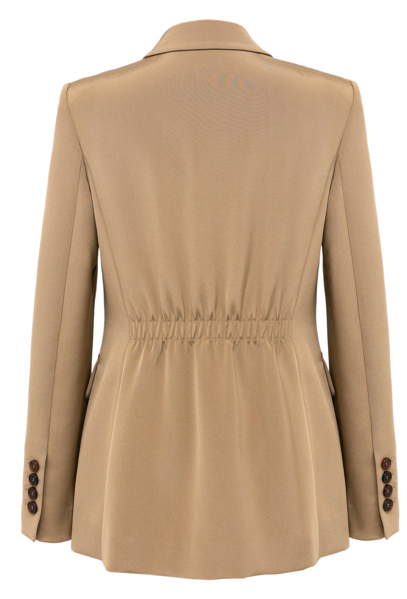 Silk Suit Jacket | Khaki