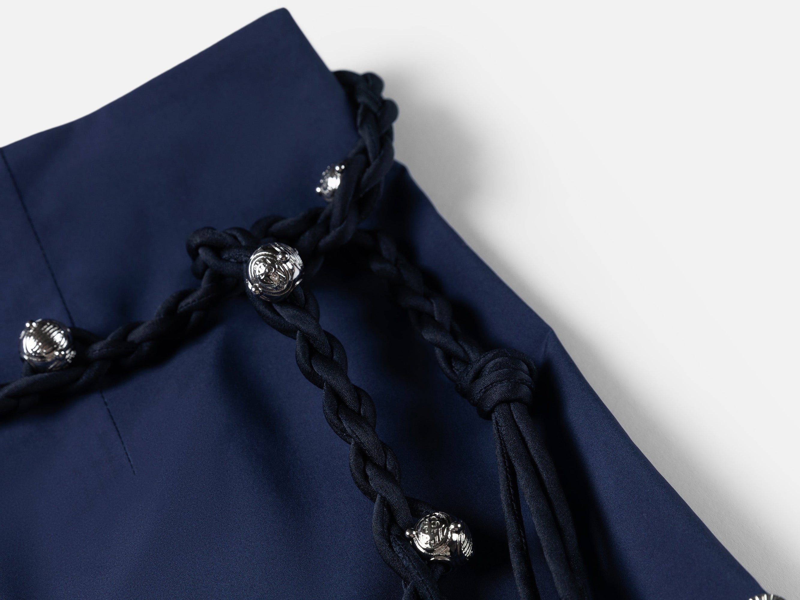 Ethnic Polyester Skirt | Navy