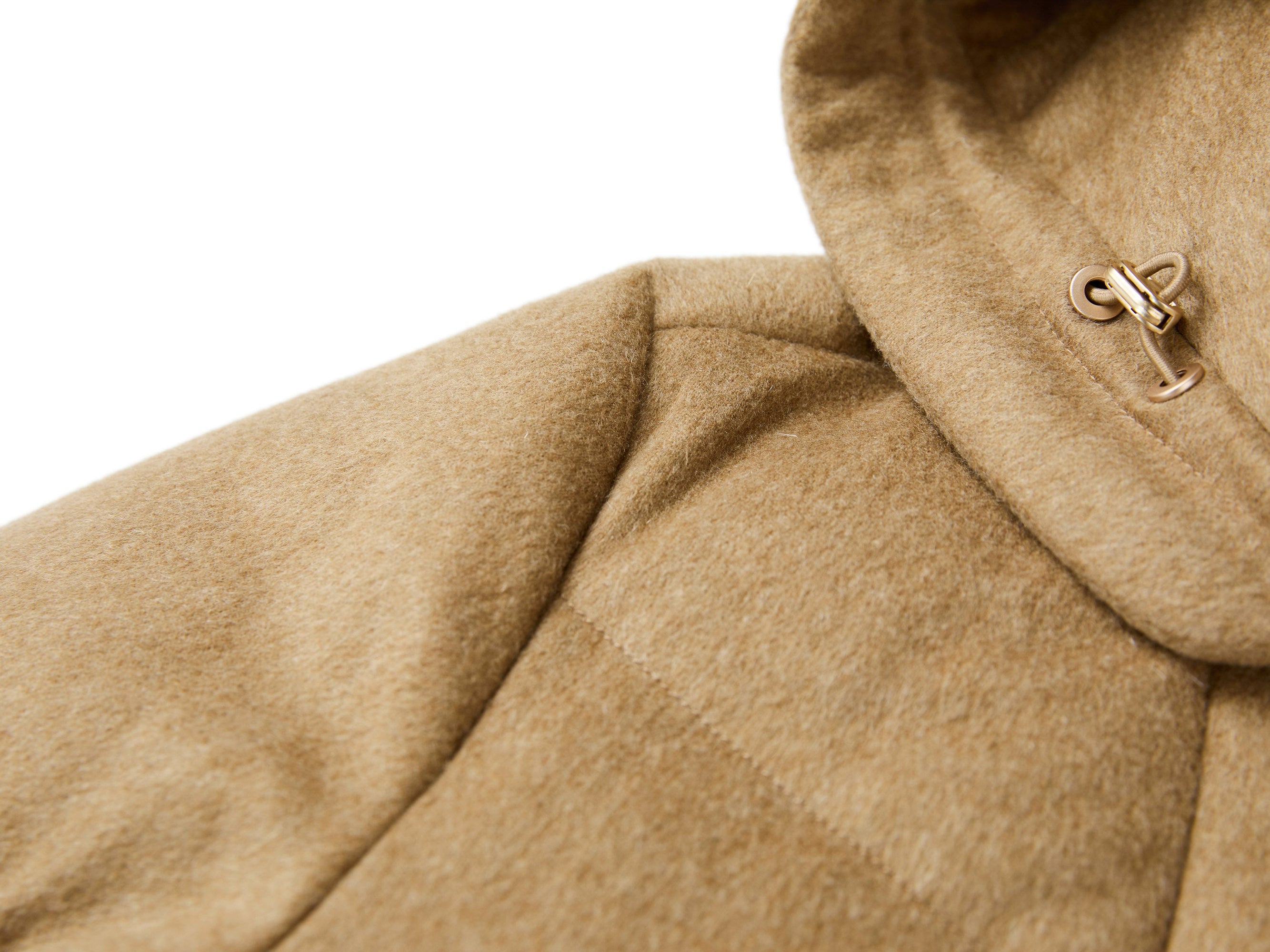 Cashmere Goose Down Long Jacket | Camel