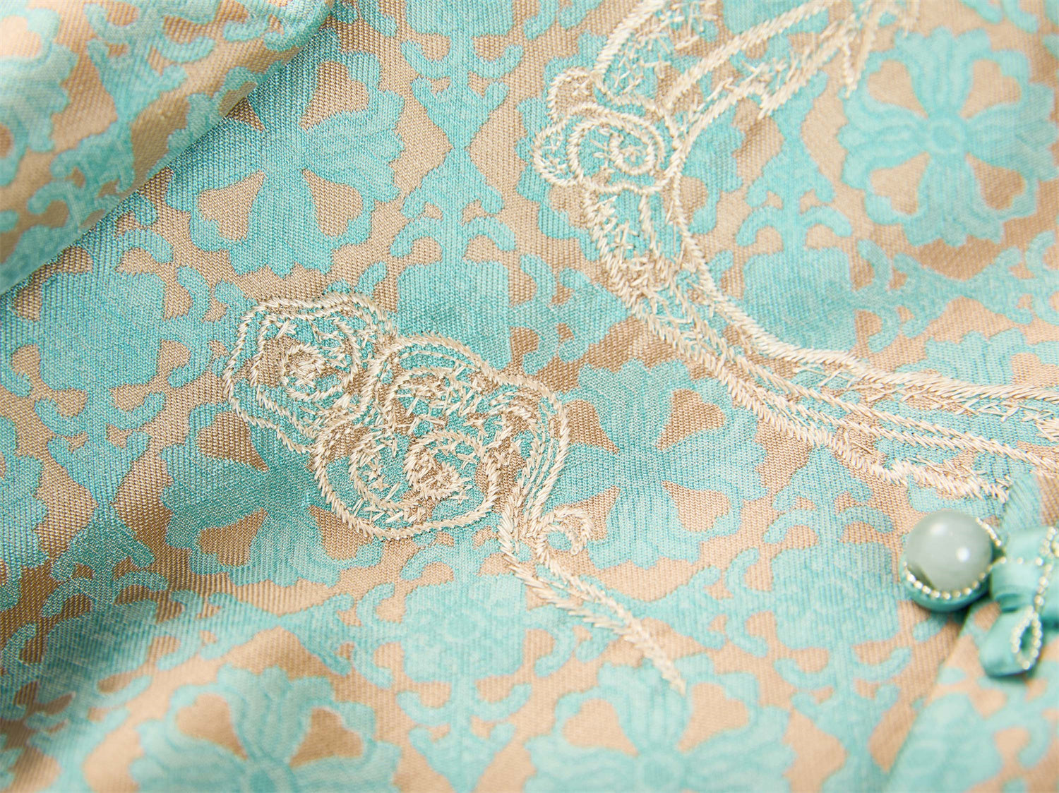 Short New Chinese-style Jacket | Green