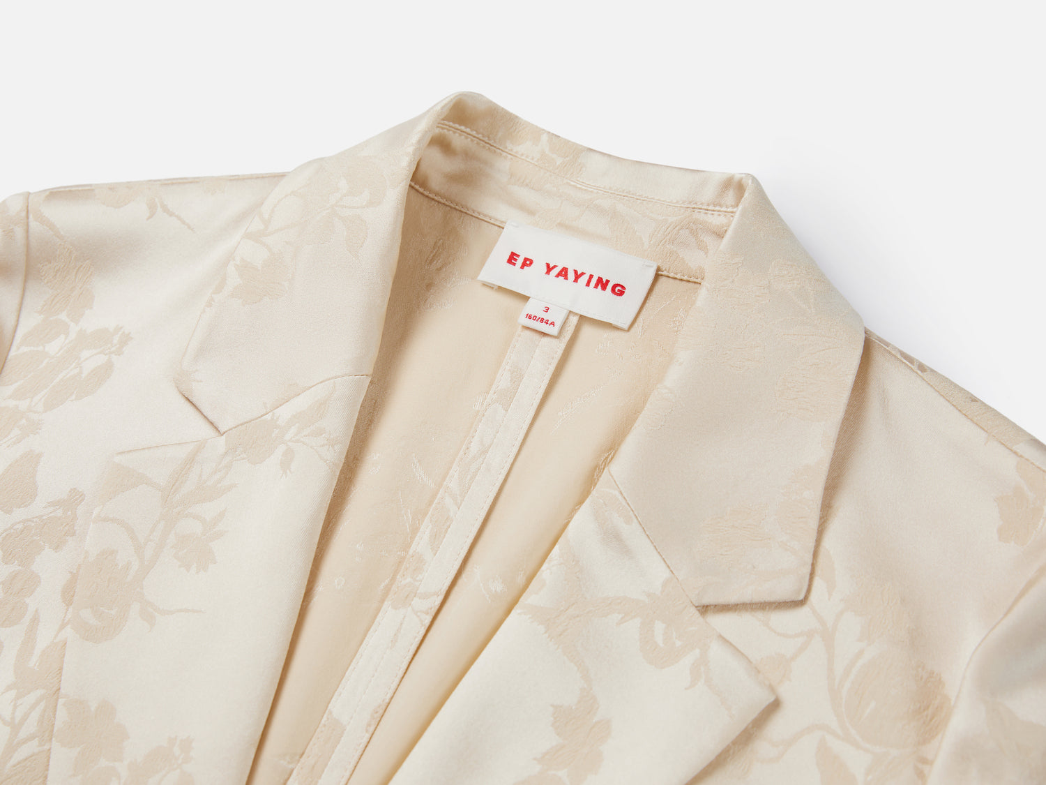 Silk Blazer | Beige