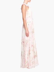 Pavia Printed Gown | Blush