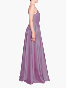 Matera Wrap Floral Gown | Lavender