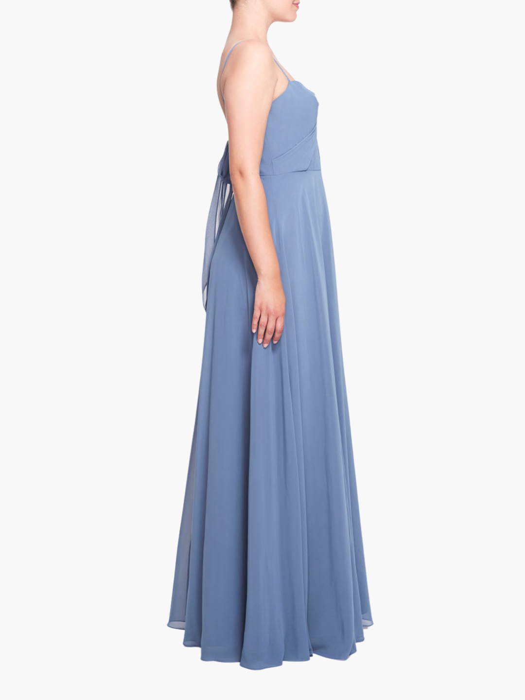 Verona Bodice Detail Gown | Slate Blue