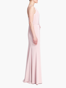 Novara One Shoulder Strappy Gown | Blush