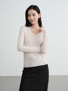Machine Washable Wool Seamless Base Layer Top | White