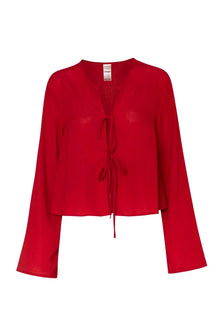 Parma Blouse | Fire Red