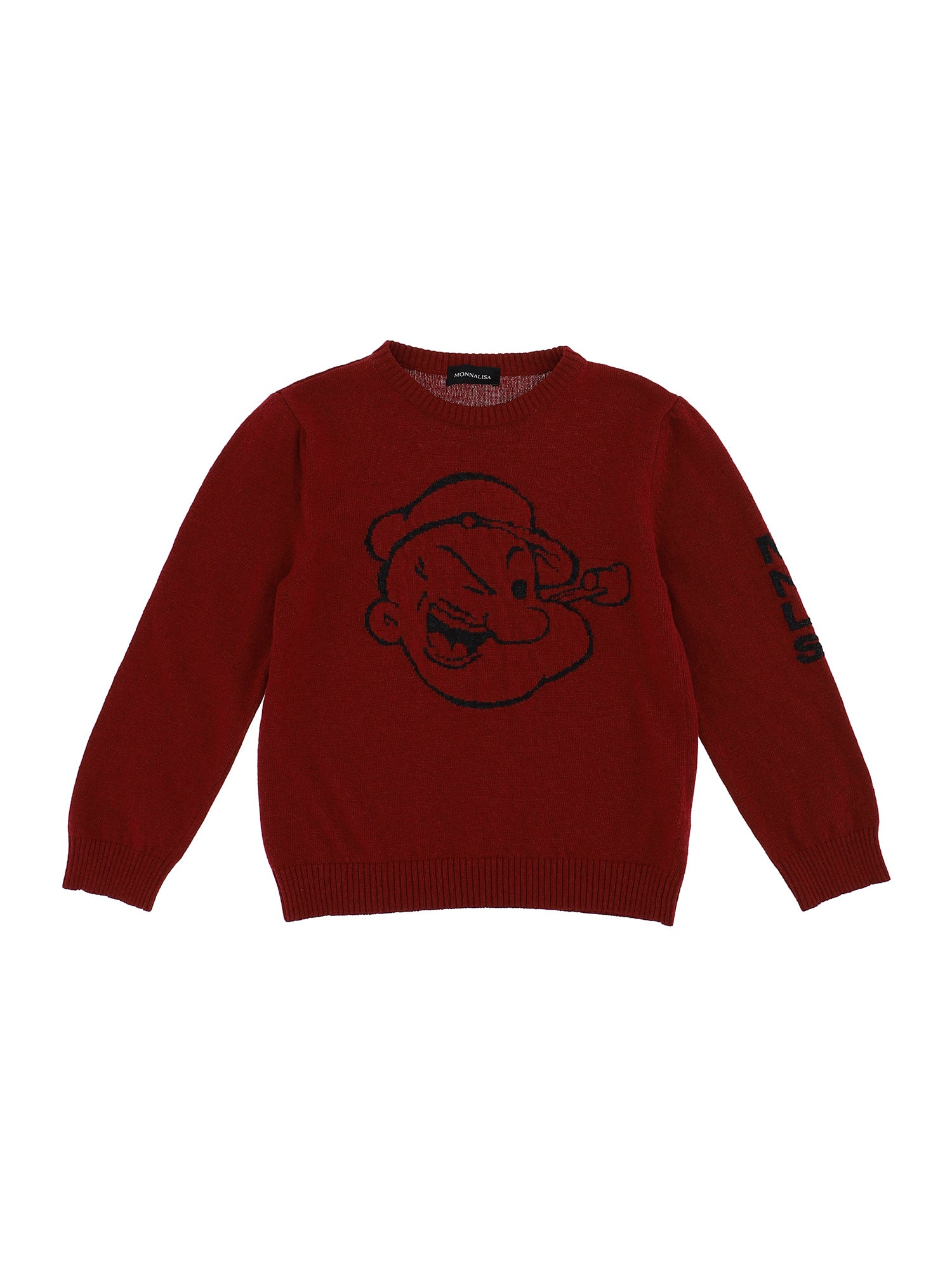 Boys | Cashmere Blend Sweater With Inlay Character | Ruby