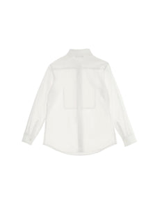 Boys | Poplin Shirt With Plastron | Cream