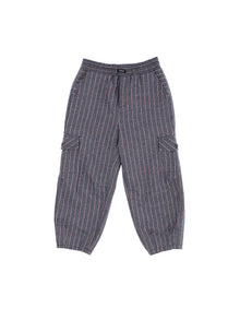 Boys | Pinstripe Denim Trousers | Stone Denim Blue