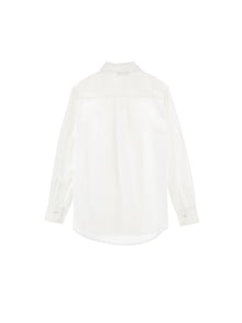 Boys | Poplin Shirt With Plastron | Cream