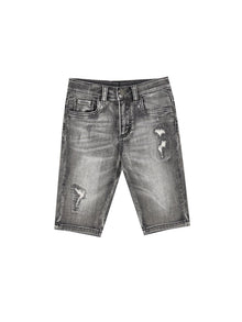 Boys | Five-Pocket Denim Bermuda Shorts | Grey